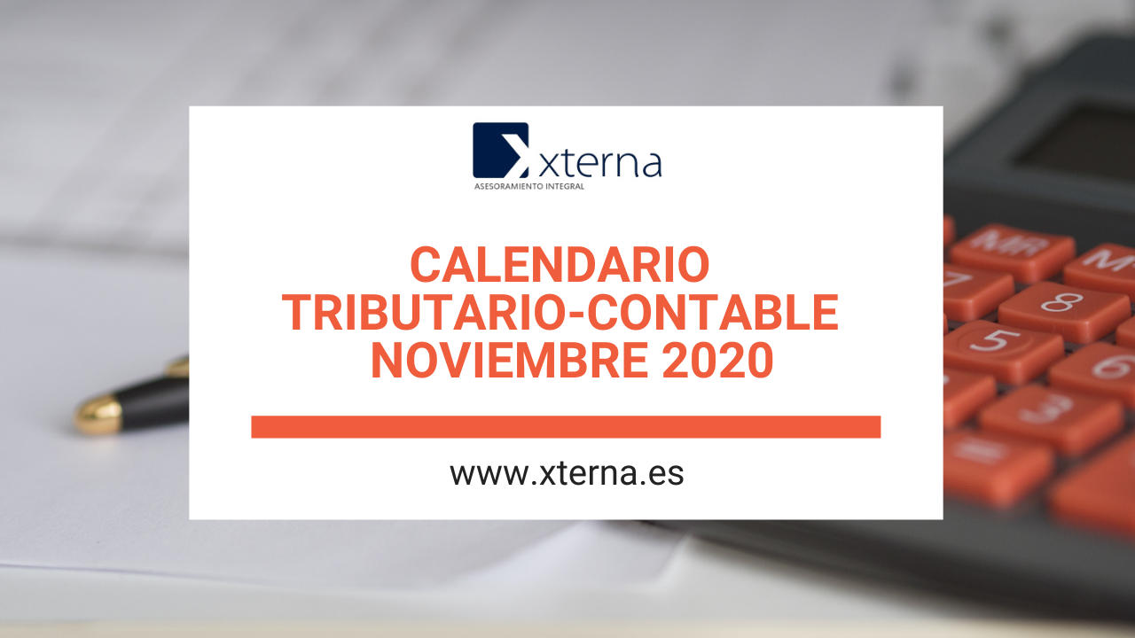 Calendario  Tributario-Contable  Noviembre 2020