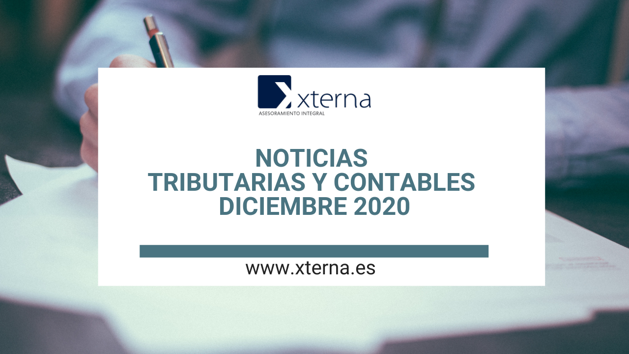 Noticias Tributarias y Contables Diciembre 2020